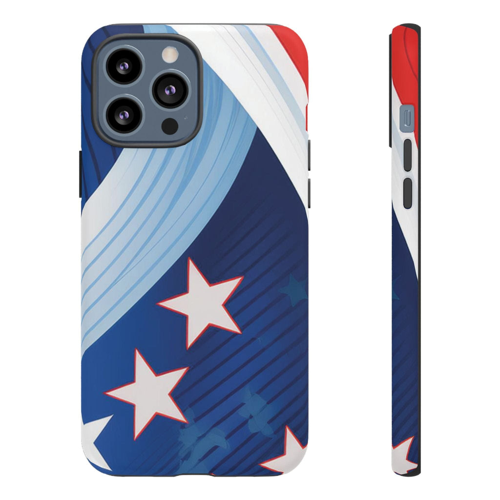 Patriotic Starburst Phone Case: Bold and Striking Design - Tough Case iPhone 13 Pro Max / Matte Phone Case