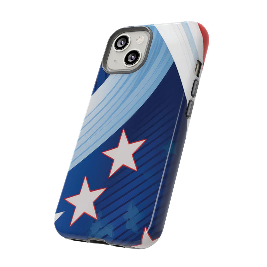 Patriotic Starburst Phone Case: Bold and Striking Design - Tough Case Phone Case