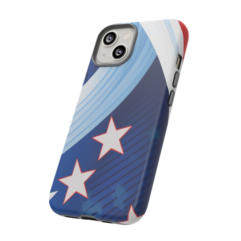 Patriotic Starburst Phone Case: Bold and Striking Design - Tough Case Phone Case