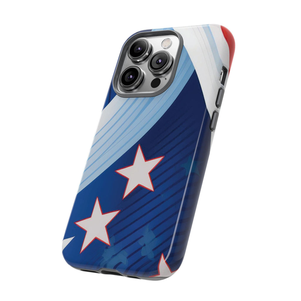 Patriotic Starburst Phone Case: Bold and Striking Design - Tough Case Phone Case