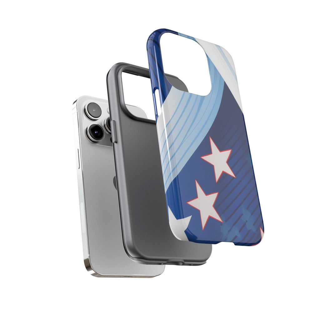 Patriotic Starburst Phone Case: Bold and Striking Design - Tough Case Phone Case