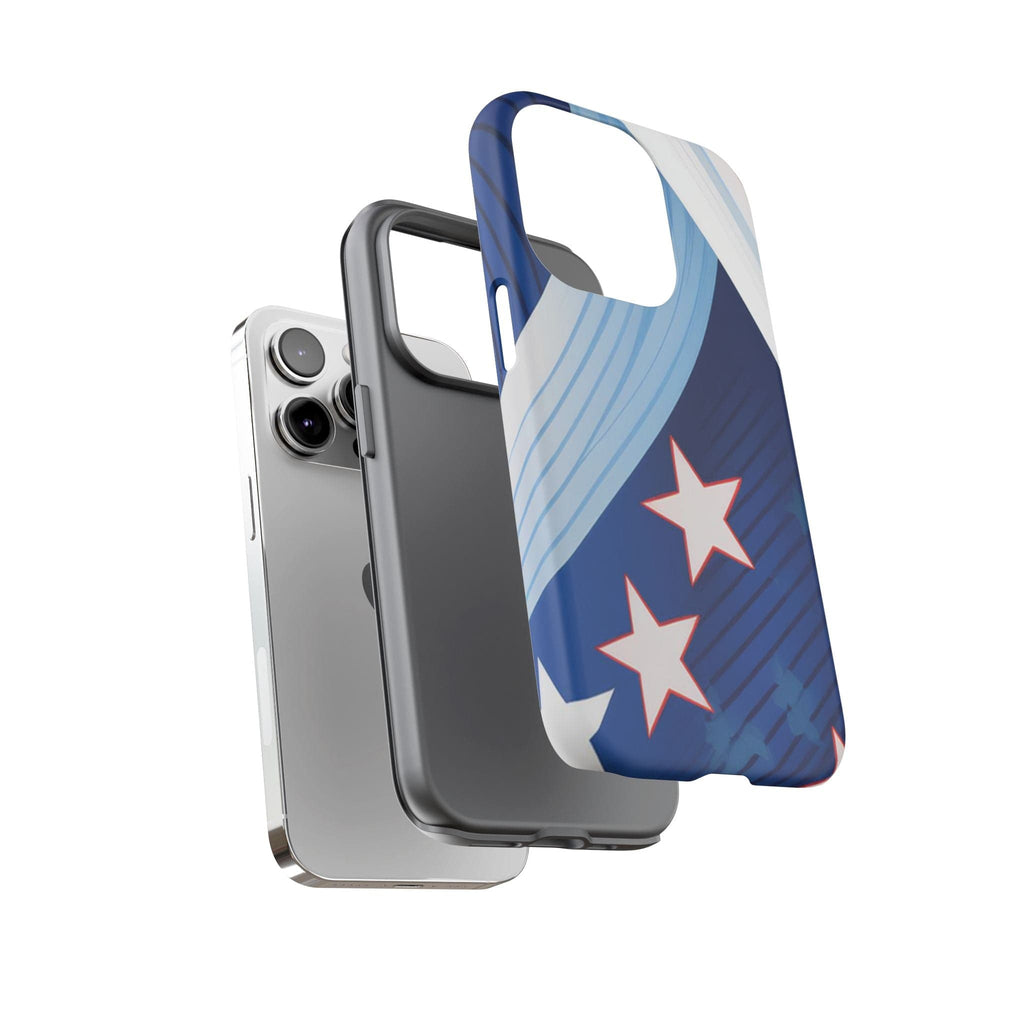 Patriotic Starburst Phone Case: Bold and Striking Design - Tough Case Phone Case