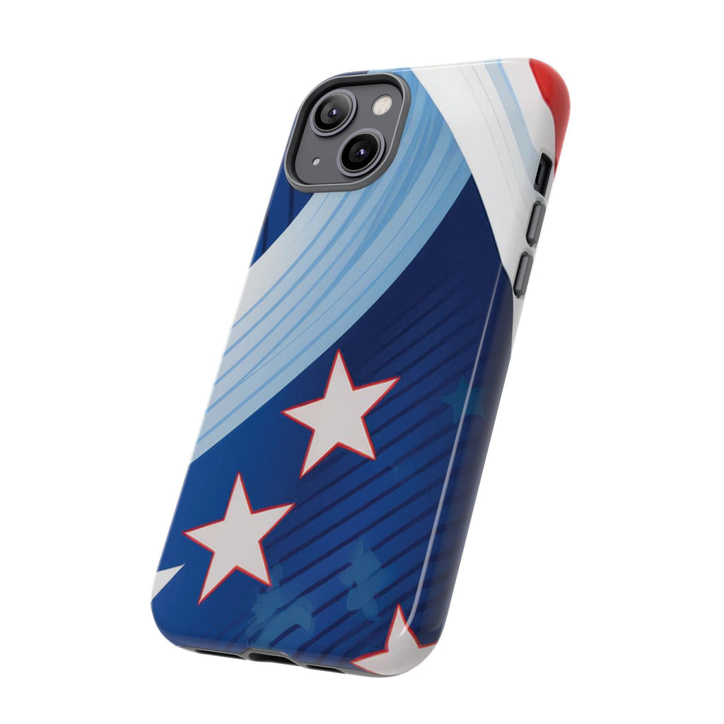 Patriotic Starburst Phone Case: Bold and Striking Design - Tough Case Phone Case