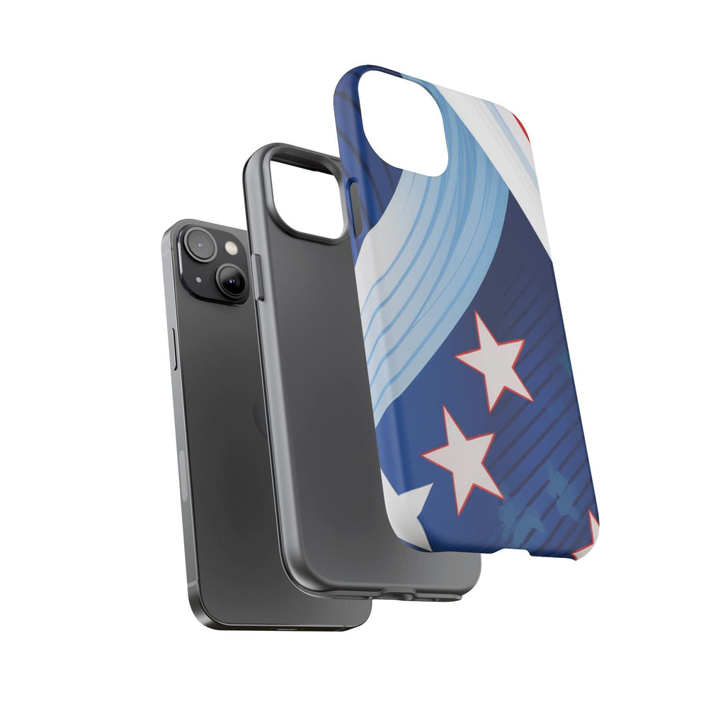 Patriotic Starburst Phone Case: Bold and Striking Design - Tough Case Phone Case