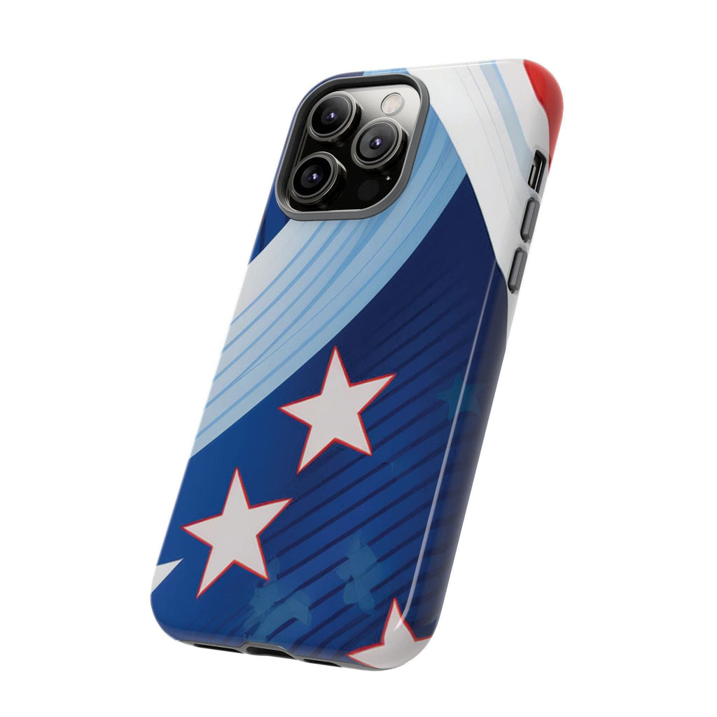 Patriotic Starburst Phone Case: Bold and Striking Design - Tough Case Phone Case