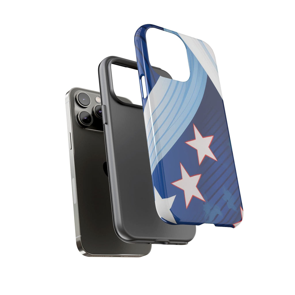 Patriotic Starburst Phone Case: Bold and Striking Design - Tough Case Phone Case