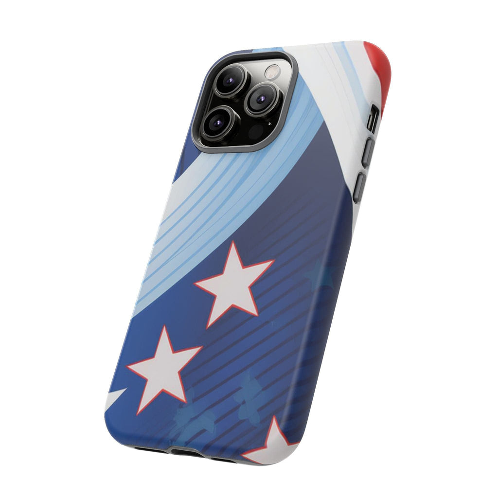 Patriotic Starburst Phone Case: Bold and Striking Design - Tough Case Phone Case