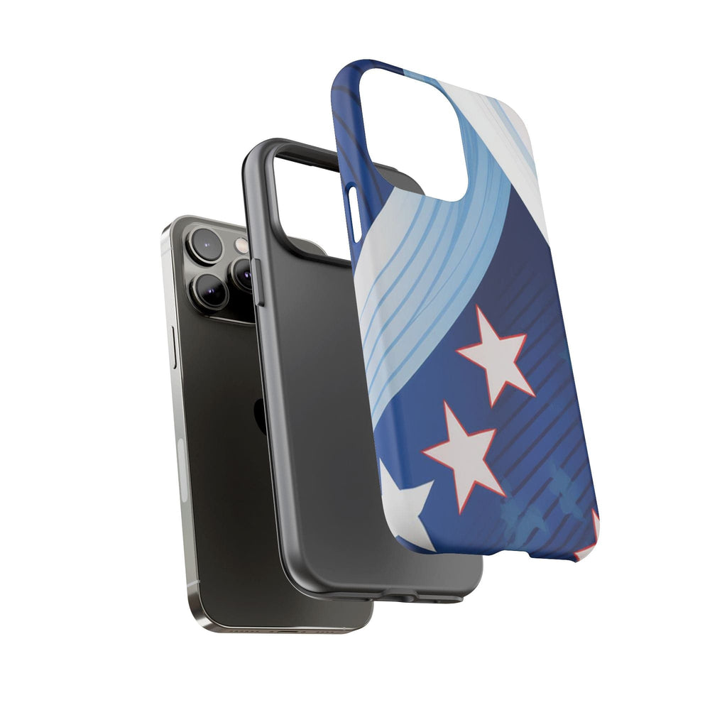 Patriotic Starburst Phone Case: Bold and Striking Design - Tough Case Phone Case