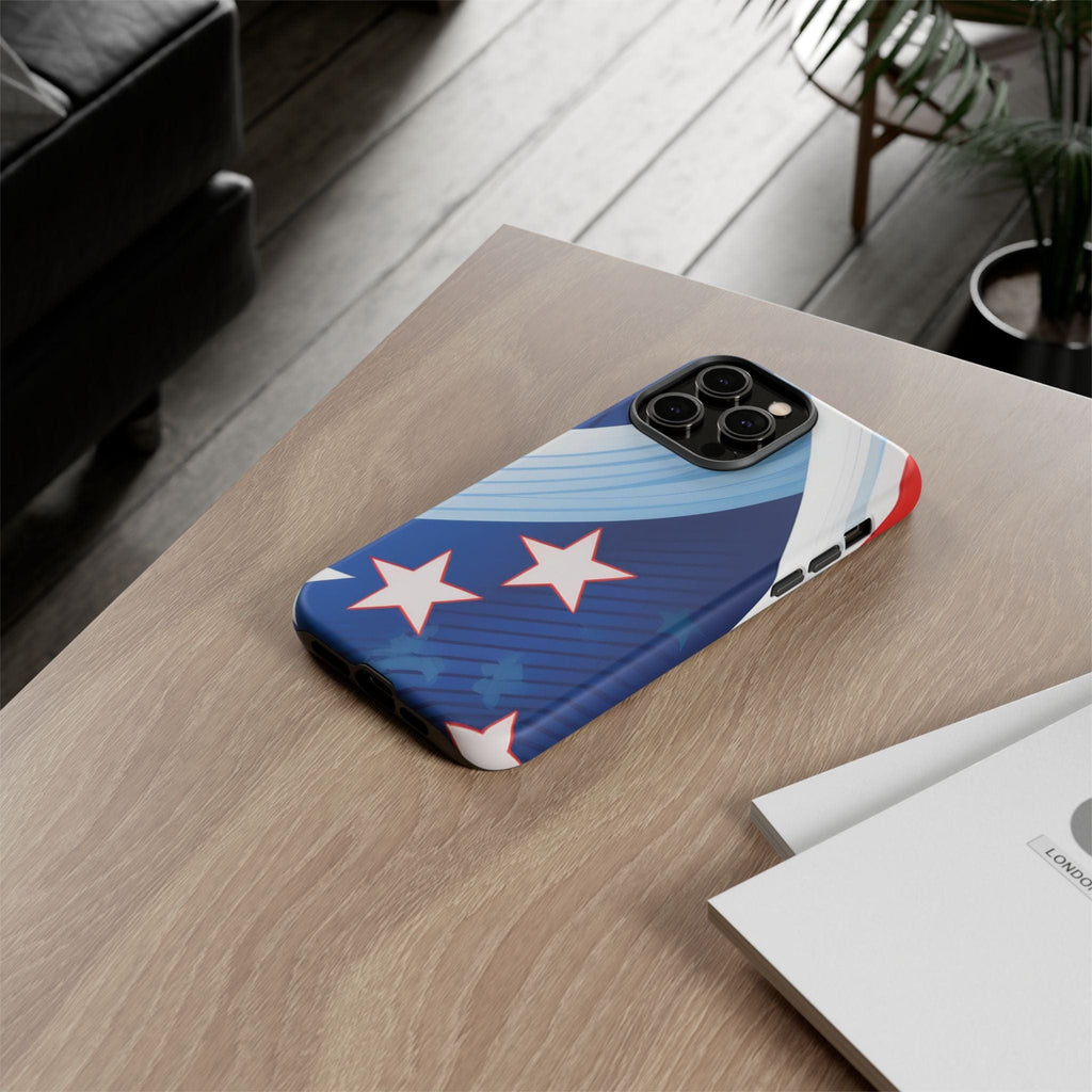 Patriotic Starburst Phone Case: Bold and Striking Design - Tough Case Phone Case