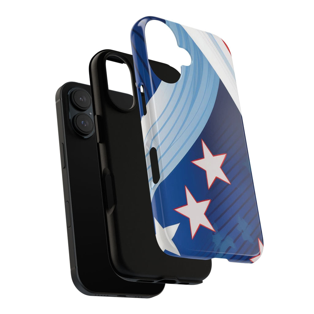 Patriotic Starburst Phone Case: Bold and Striking Design - Tough Case Phone Case