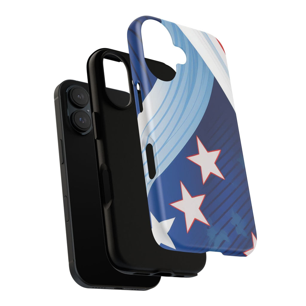 Patriotic Starburst Phone Case: Bold and Striking Design - Tough Case Phone Case