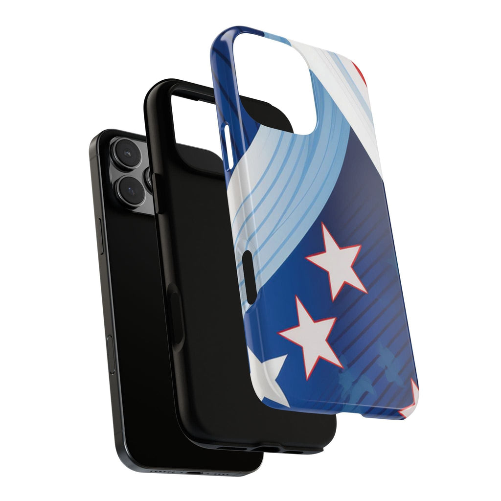 Patriotic Starburst Phone Case: Bold and Striking Design - Tough Case Phone Case