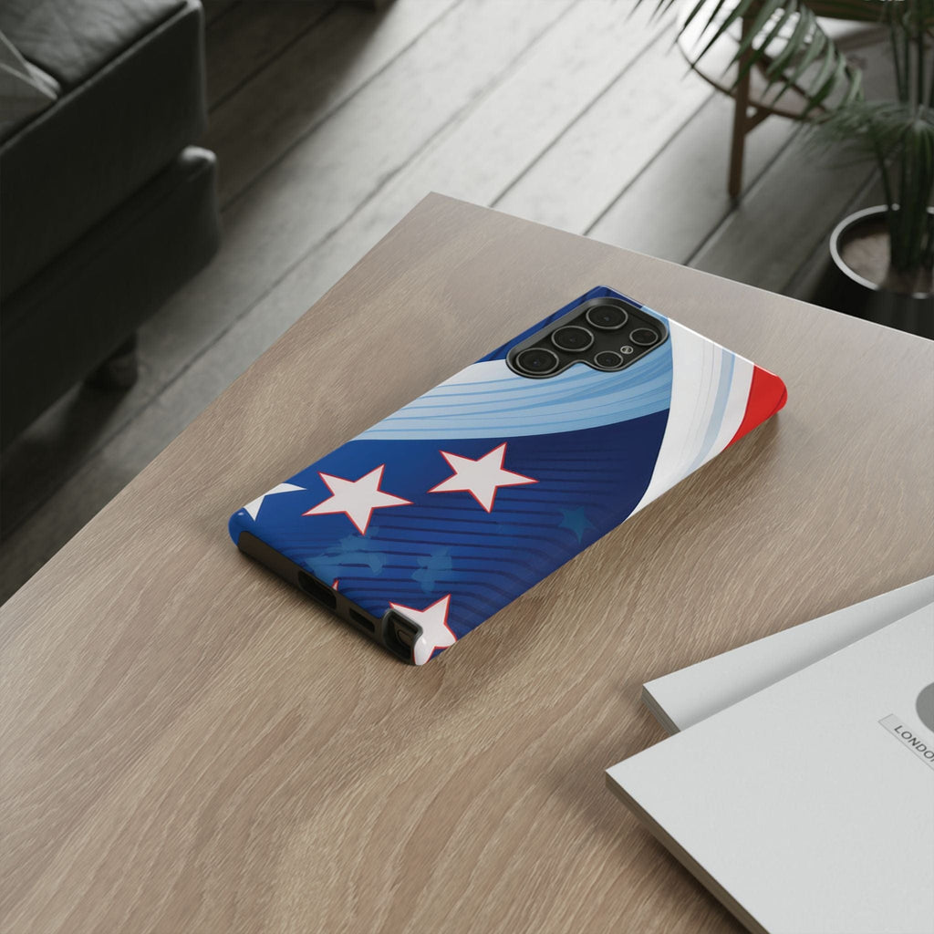 Patriotic Starburst Phone Case: Bold and Striking Design - Tough Case Phone Case