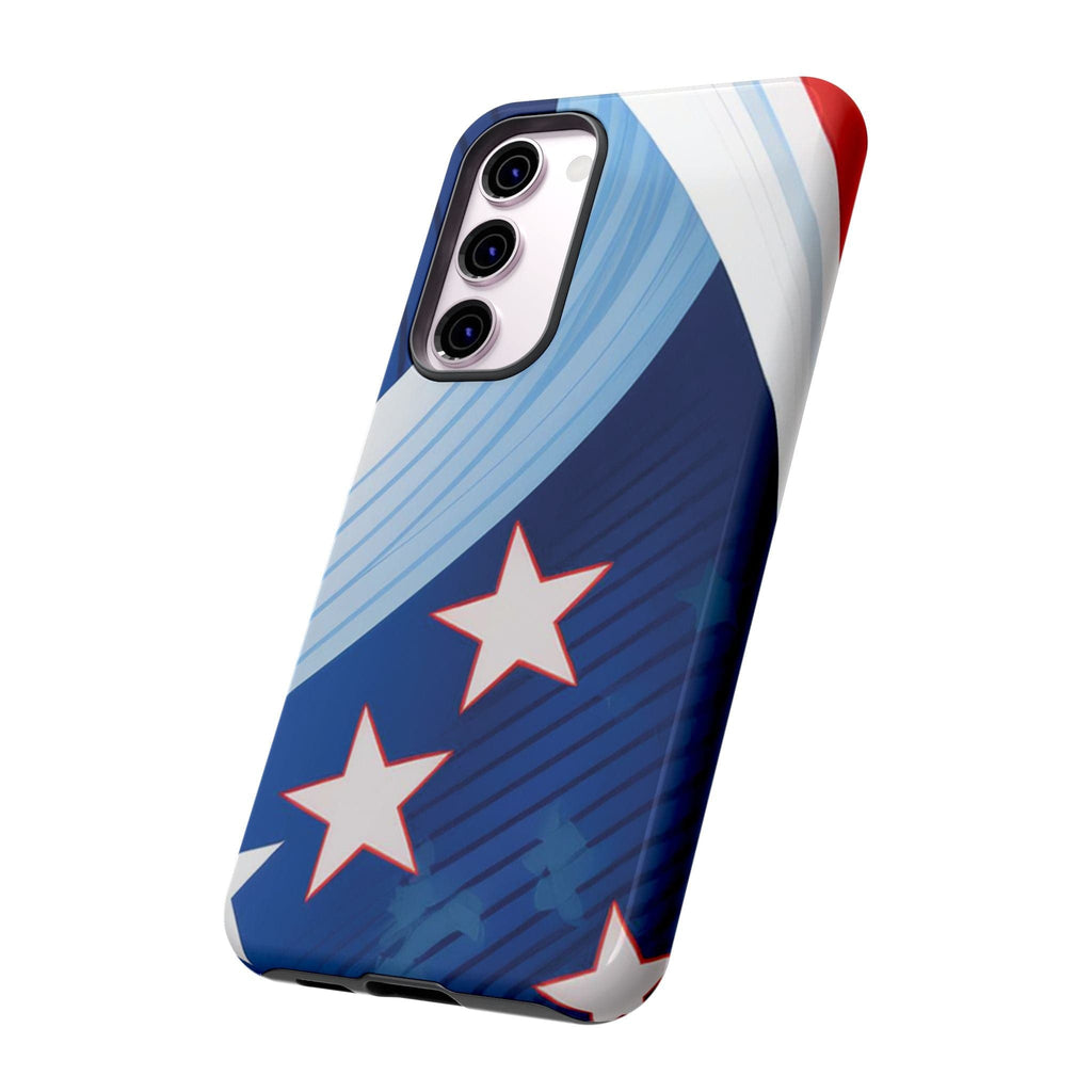 Patriotic Starburst Phone Case: Bold and Striking Design - Tough Case Phone Case