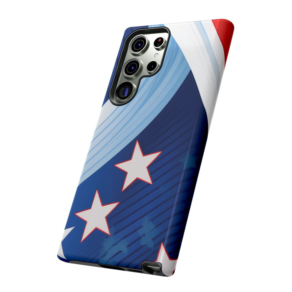 Patriotic Starburst Phone Case: Bold and Striking Design - Tough Case Phone Case