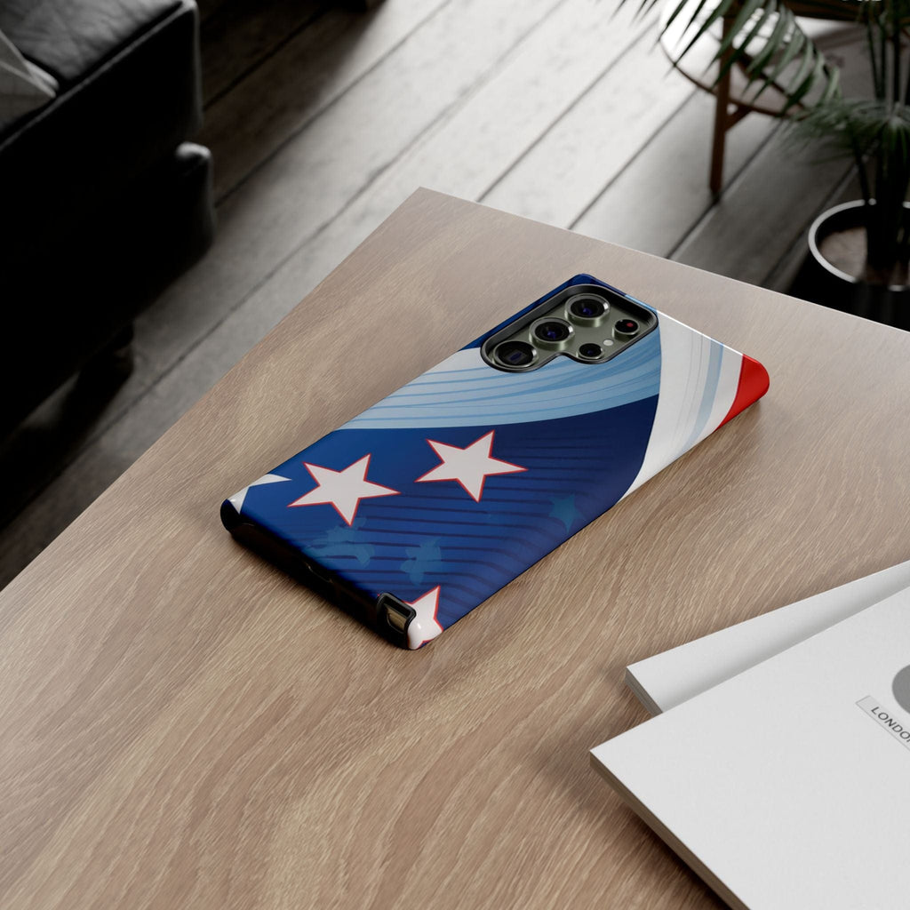 Patriotic Starburst Phone Case: Bold and Striking Design - Tough Case Phone Case