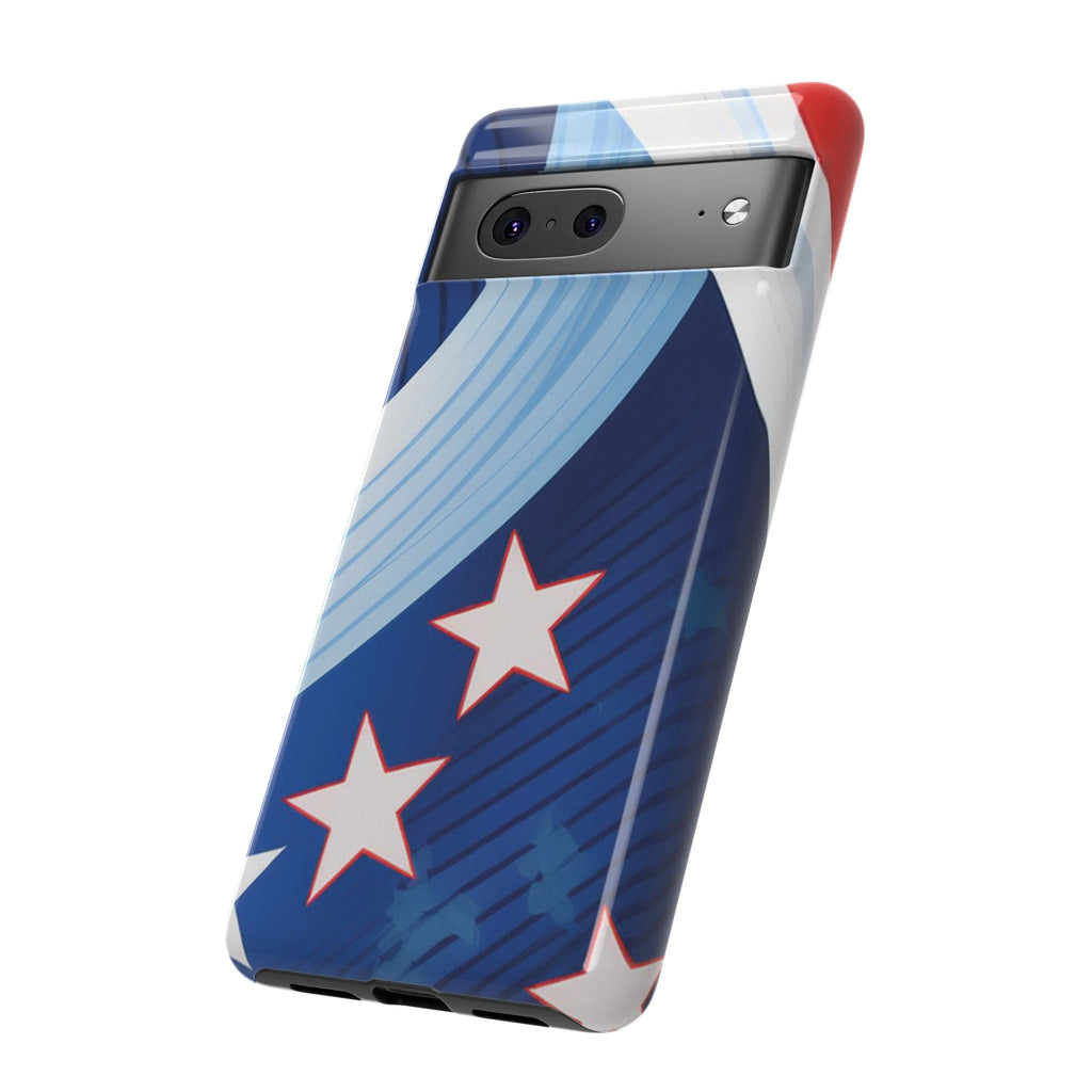 Patriotic Starburst Phone Case: Bold and Striking Design - Tough Case Phone Case