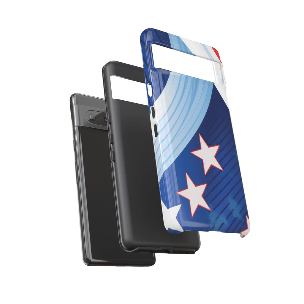 Patriotic Starburst Phone Case: Bold and Striking Design - Tough Case Phone Case