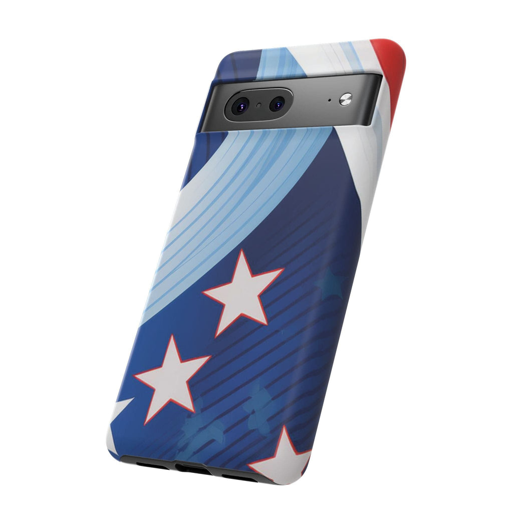 Patriotic Starburst Phone Case: Bold and Striking Design - Tough Case Phone Case