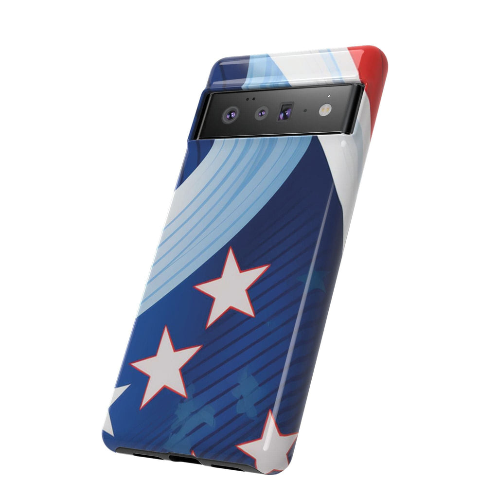 Patriotic Starburst Phone Case: Bold and Striking Design - Tough Case Phone Case