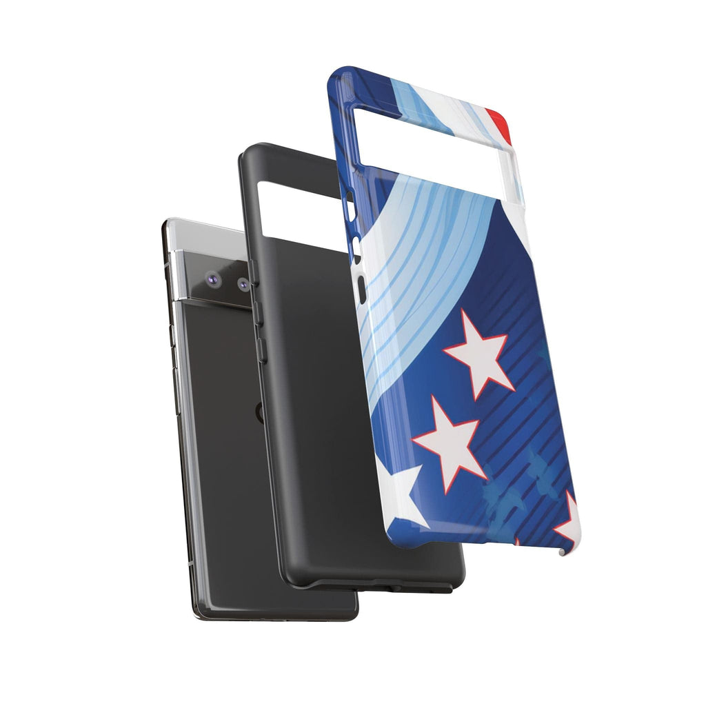 Patriotic Starburst Phone Case: Bold and Striking Design - Tough Case Phone Case