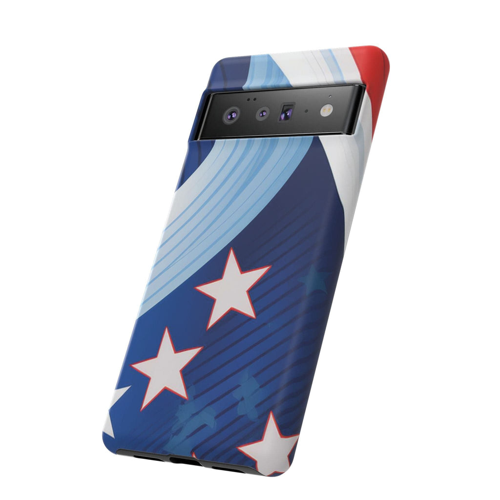 Patriotic Starburst Phone Case: Bold and Striking Design - Tough Case Phone Case