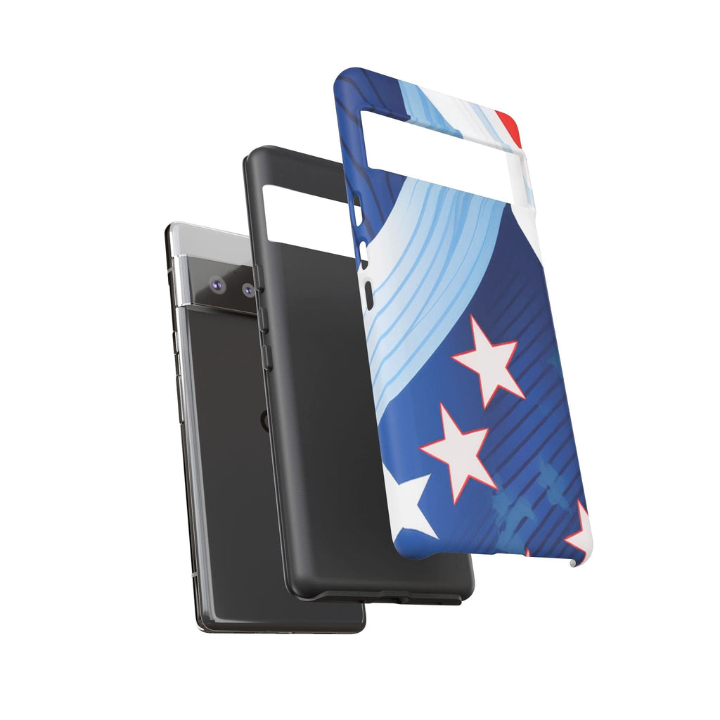 Patriotic Starburst Phone Case: Bold and Striking Design - Tough Case Phone Case