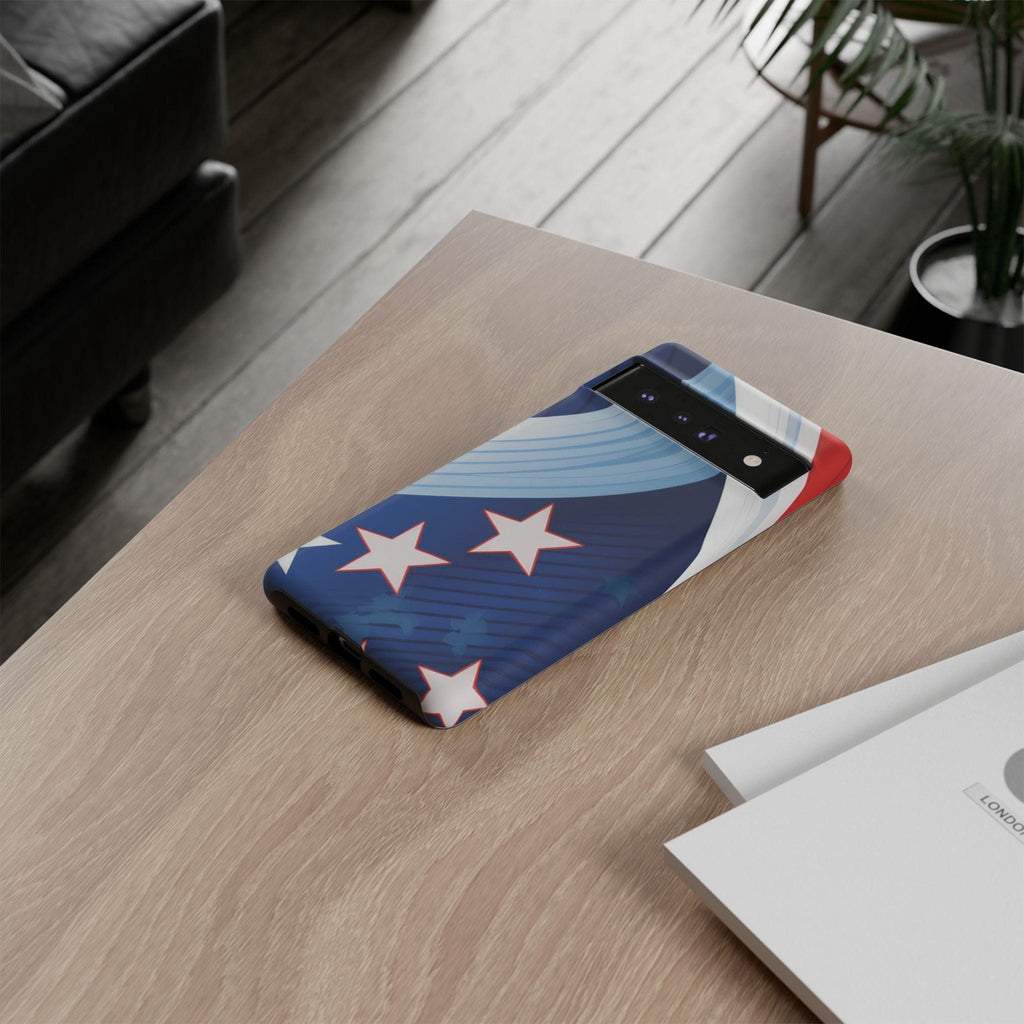 Patriotic Starburst Phone Case: Bold and Striking Design - Tough Case Phone Case