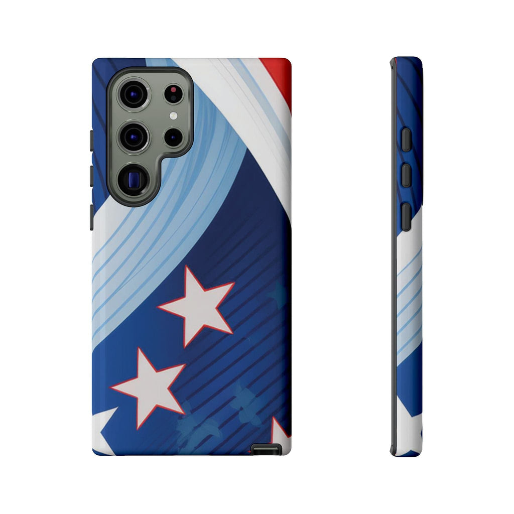 Patriotic Starburst Phone Case: Bold and Striking Design - Tough Case Samsung Galaxy S23 Ultra / Glossy Phone Case