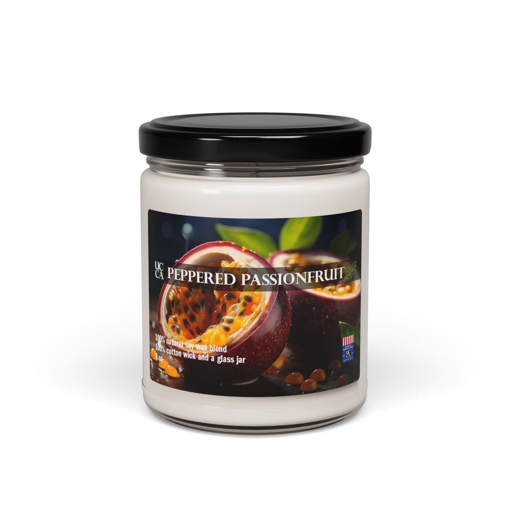 Peppered Passionfruit Scented Soy Candle, 9oz Peppered Passionfruit / 9oz Home Decor