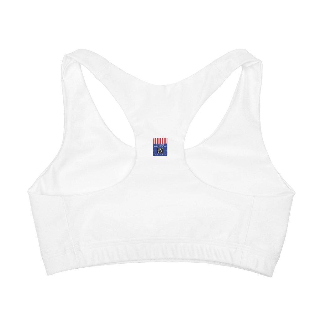 Personalised your UCCA Girls' Racerback Sports Bra: Comfort Meets Confidence 3/4 Years All Over Prints