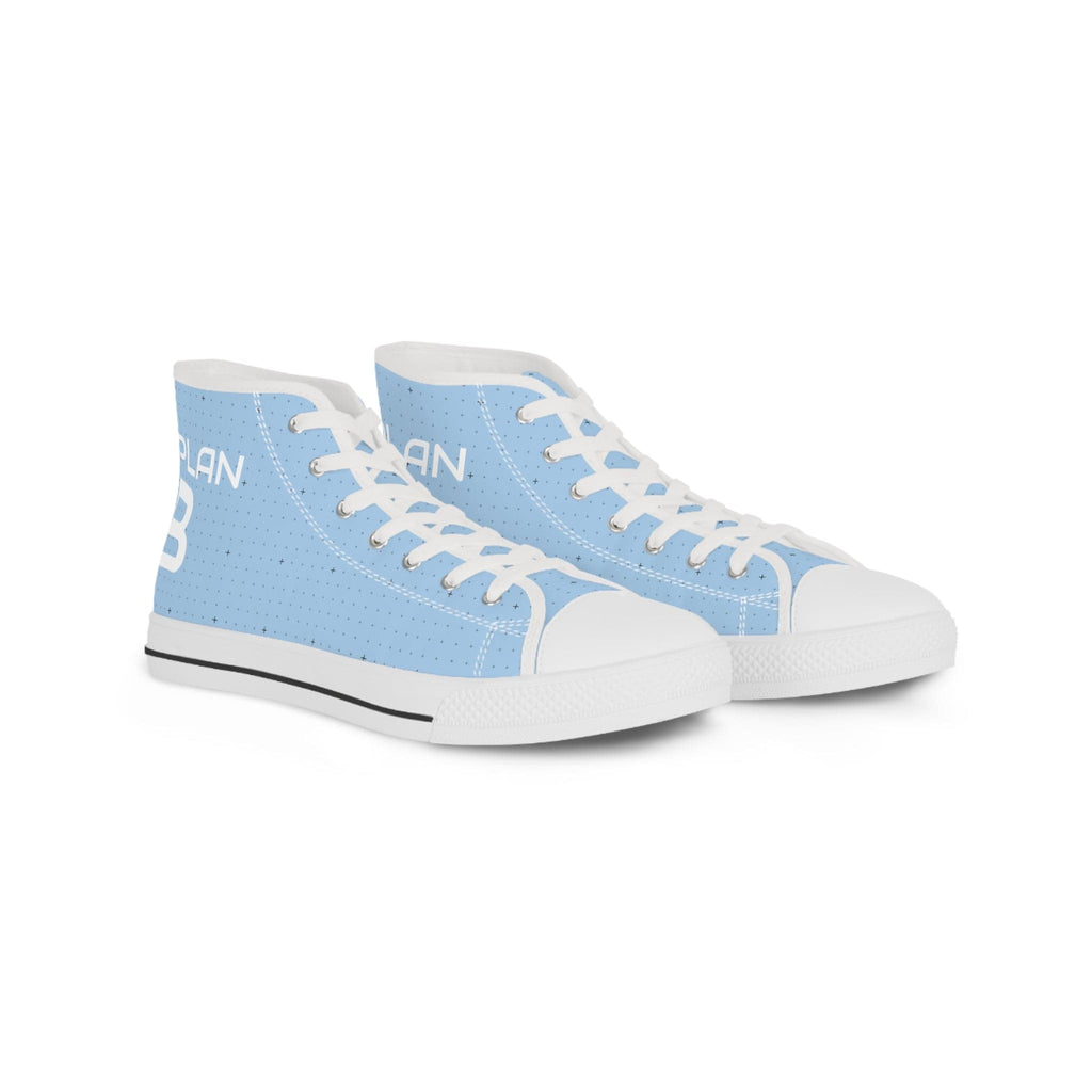 Plan B High Top Sneakers: Where Style Meets Strategy US 5 / White sole Shoes