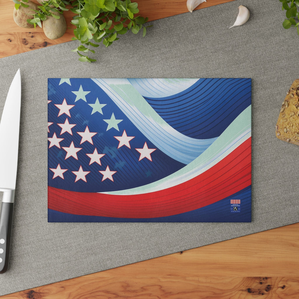 Prep in Style with This Patriotic Glass Cutting Board! 8