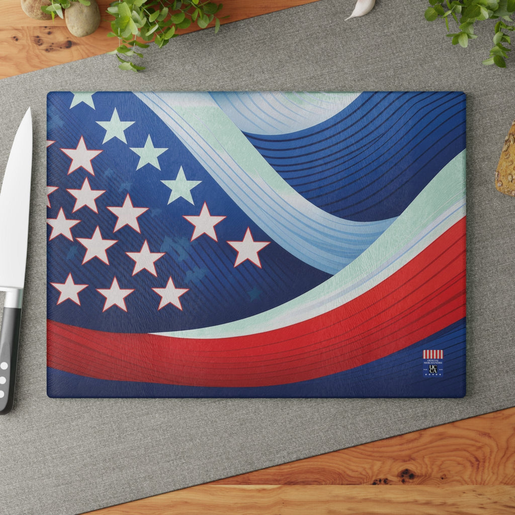 Prep in Style with This Patriotic Glass Cutting Board! 8