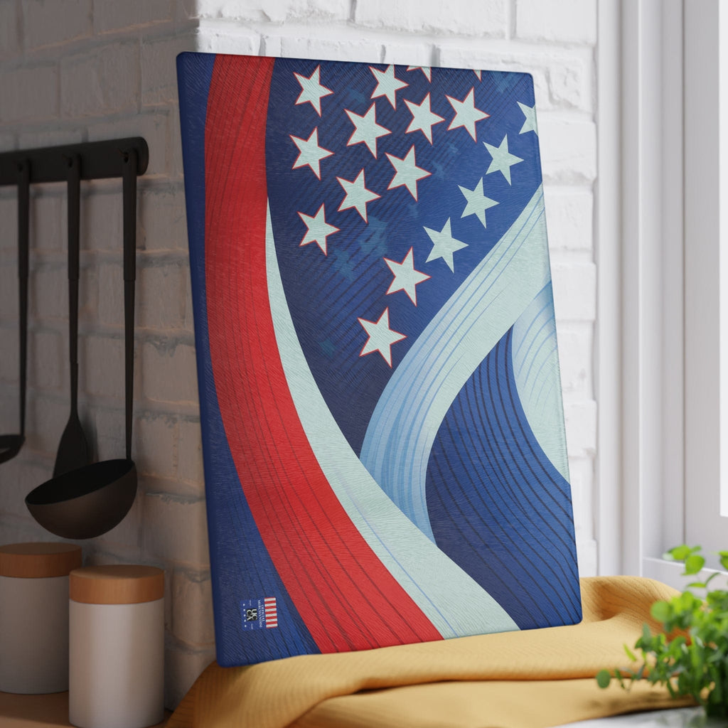 Prep in Style with This Patriotic Glass Cutting Board! 8