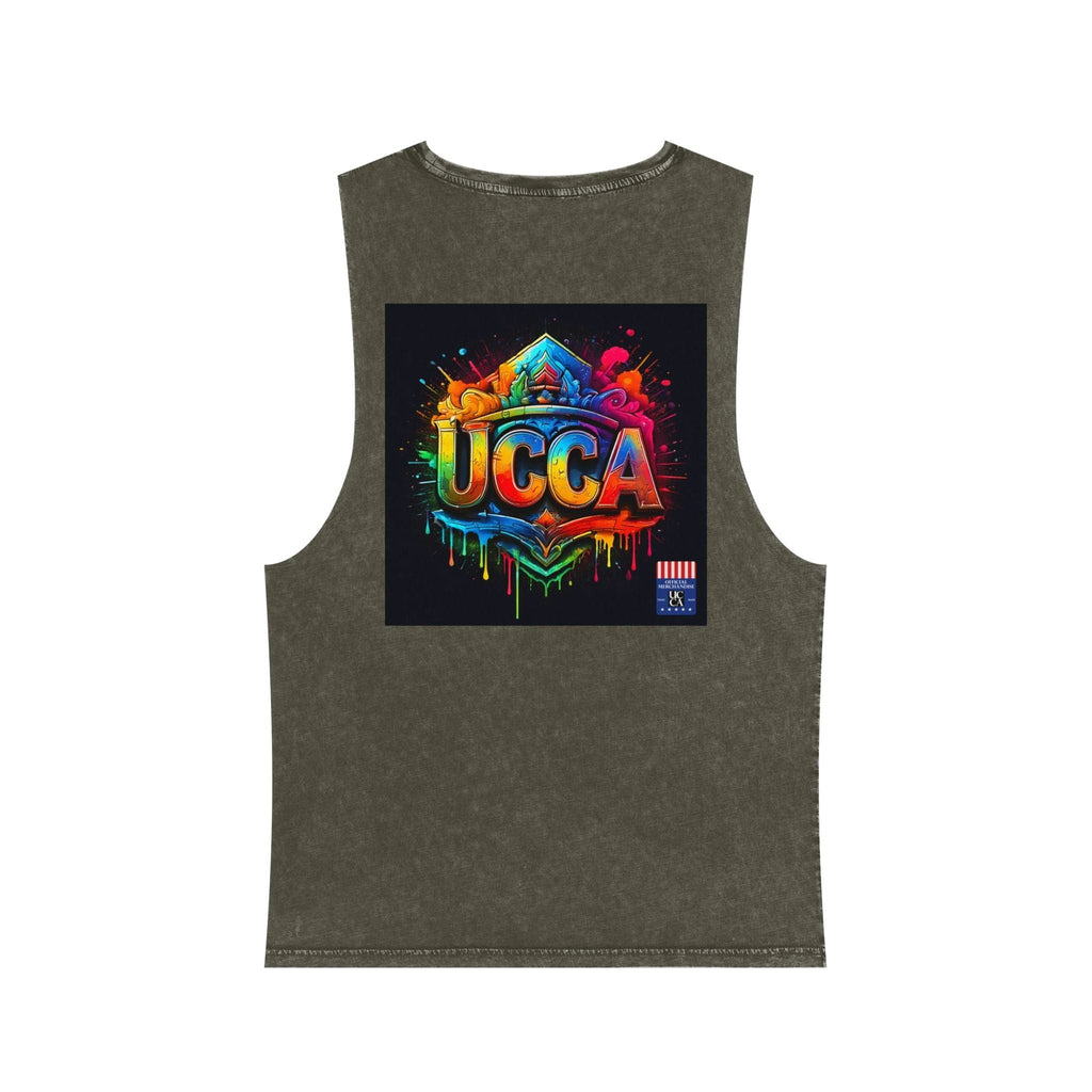 Retro Inspiration, Modern Motivation - Unisex Stonewash Tank Top Tank Top