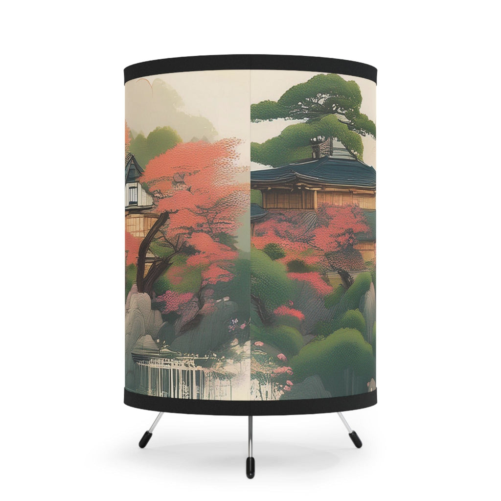 Sakura Serenity Tripod Lamp: Japanese Elegance Meets Modern Design One size / Black Home Decor