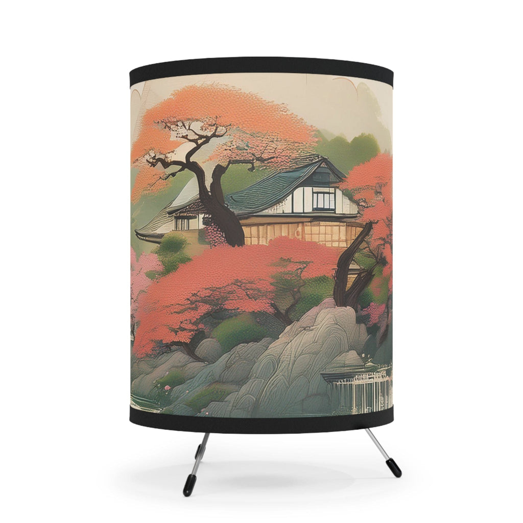 Sakura Serenity Tripod Lamp: Japanese Elegance Meets Modern Design One size / Black Home Decor