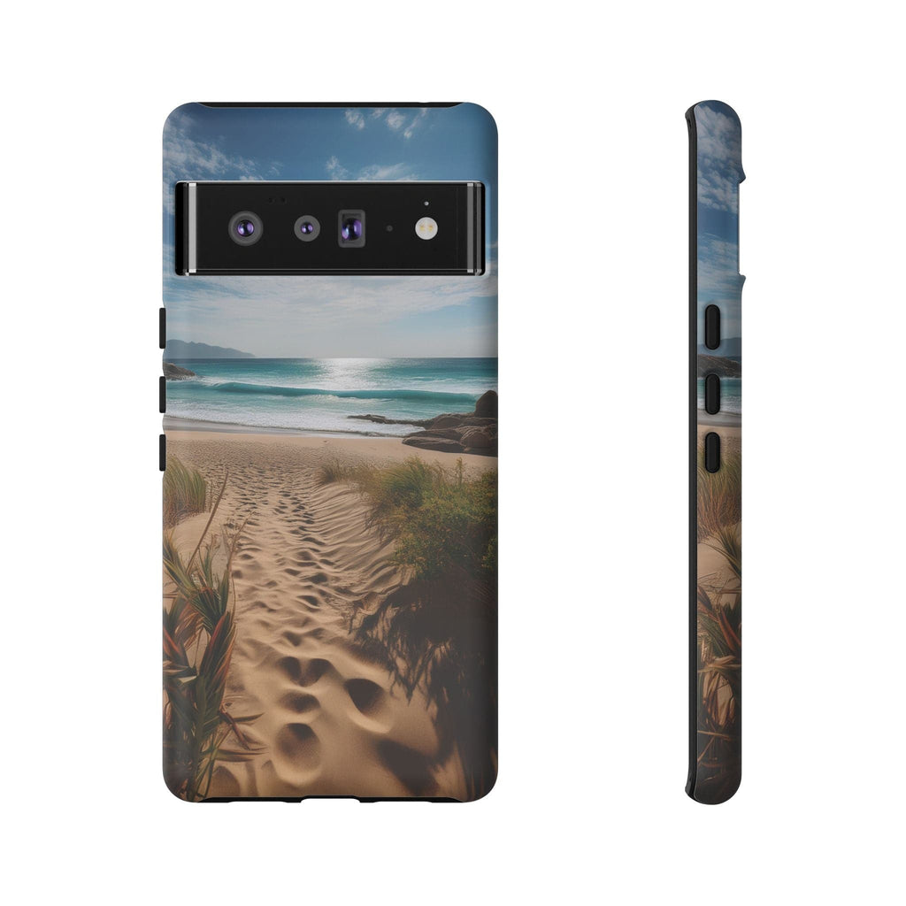 Serene Beach Path Phone Case: Escape to Paradise 🌊 - Tough Case Google Pixel 6 Pro / Matte Phone Case