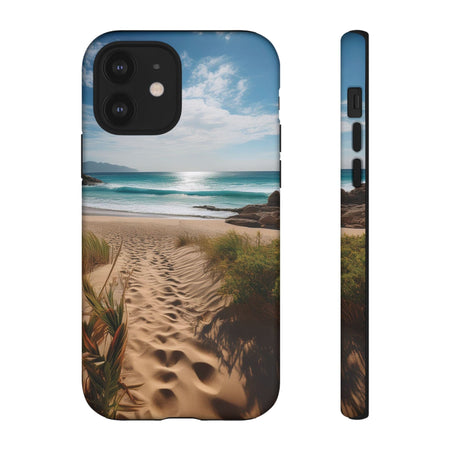 Serene Beach Path Phone Case: Escape to Paradise 🌊 - Tough Case iPhone 12 / Matte Phone Case