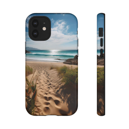 Serene Beach Path Phone Case: Escape to Paradise 🌊 - Tough Case iPhone 12 Mini / Glossy Phone Case