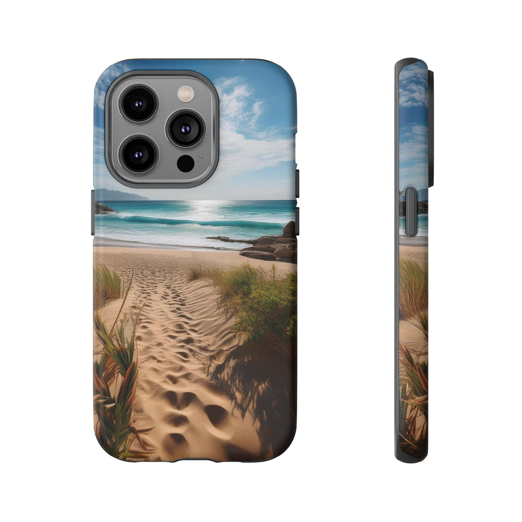 Serene Beach Path Phone Case: Escape to Paradise 🌊 - Tough Case iPhone 14 Pro / Matte Phone Case