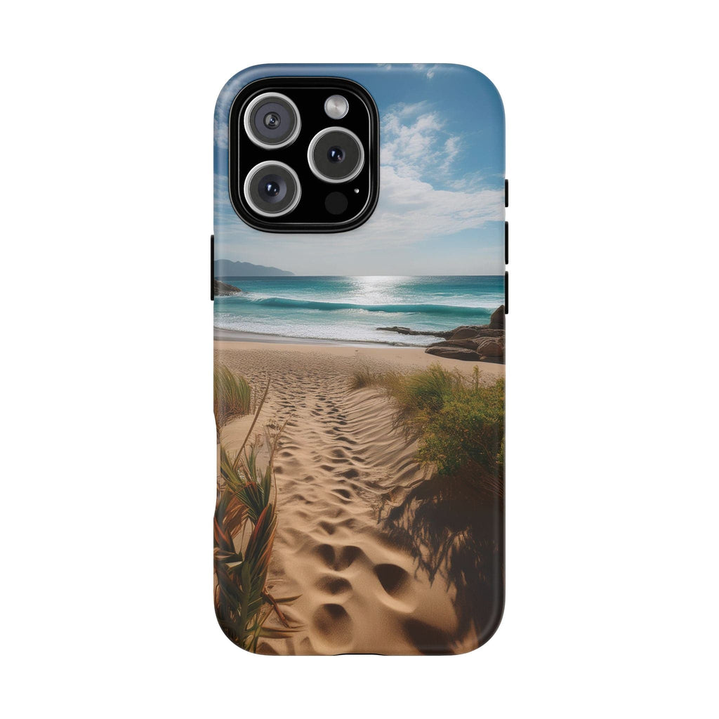 Serene Beach Path Phone Case: Escape to Paradise 🌊 - Tough Case iPhone 16 Pro Max / Matte Phone Case