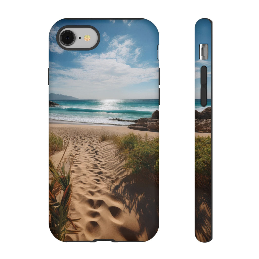 Serene Beach Path Phone Case: Escape to Paradise 🌊 - Tough Case iPhone 8 / Matte Phone Case