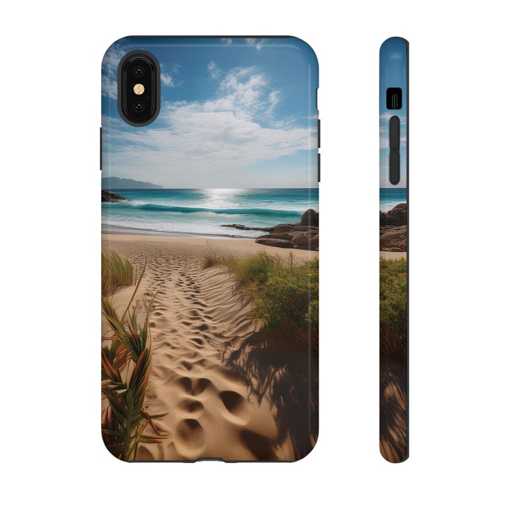 Serene Beach Path Phone Case: Escape to Paradise 🌊 - Tough Case iPhone XS MAX / Glossy Phone Case