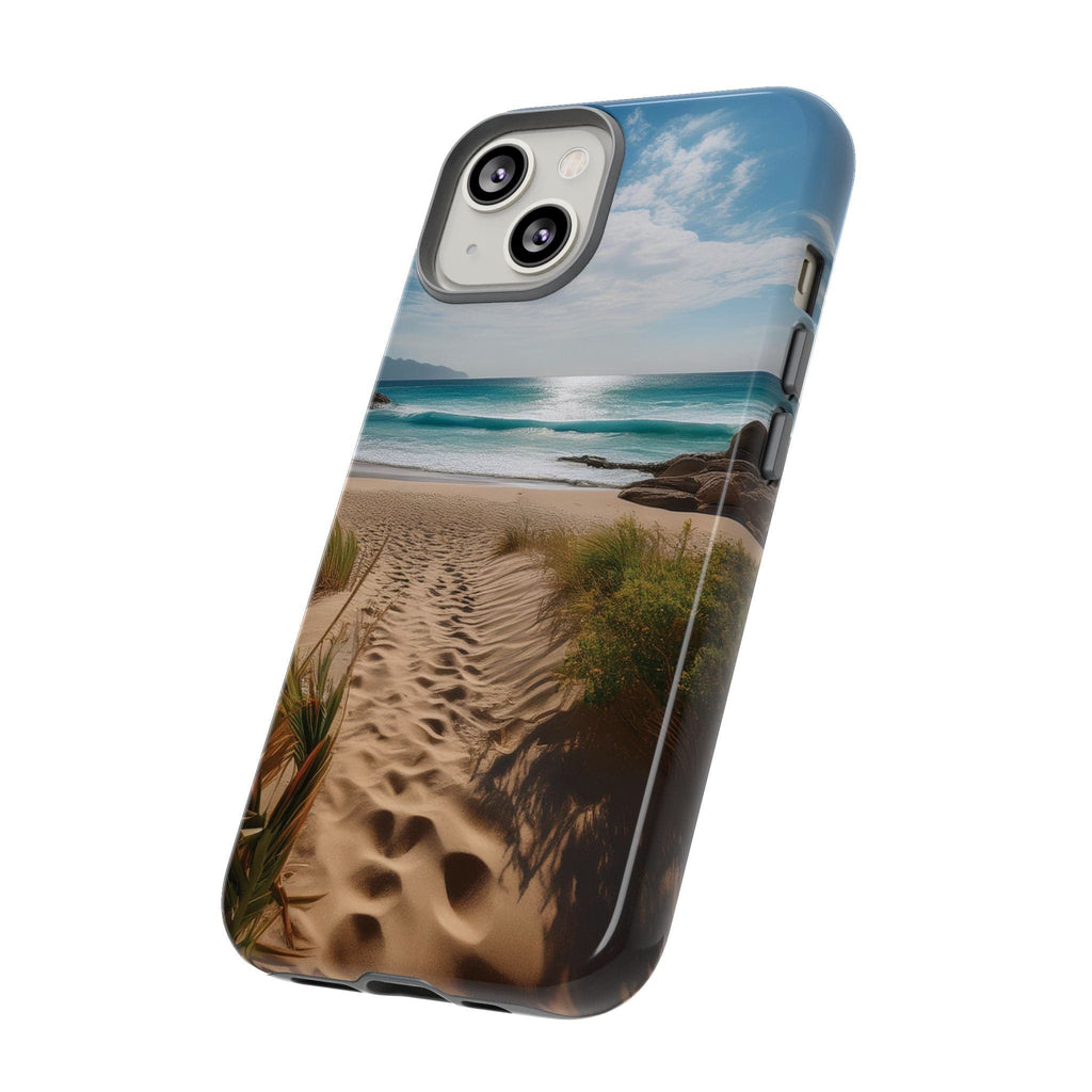 Serene Beach Path Phone Case: Escape to Paradise 🌊 - Tough Case Phone Case