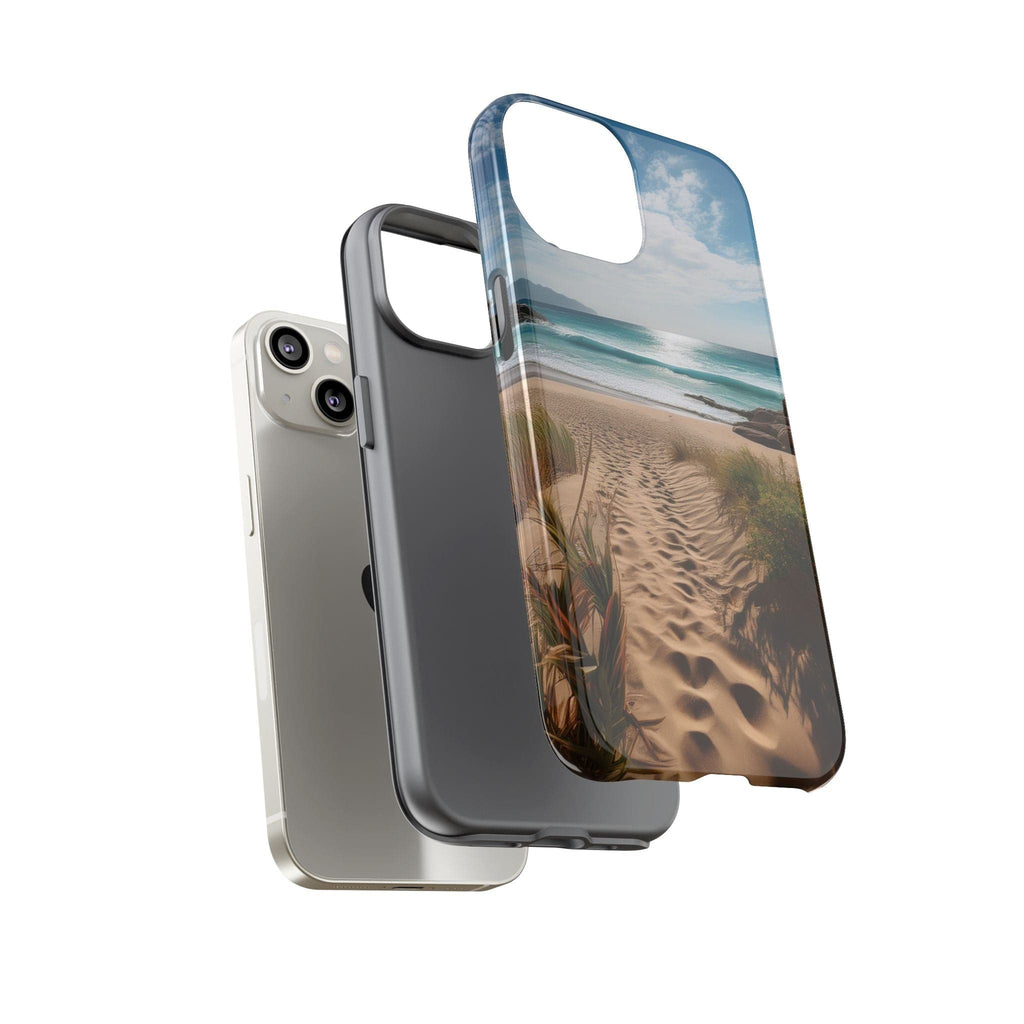 Serene Beach Path Phone Case: Escape to Paradise 🌊 - Tough Case Phone Case