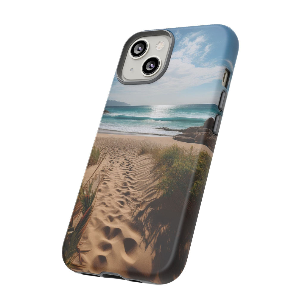 Serene Beach Path Phone Case: Escape to Paradise 🌊 - Tough Case Phone Case