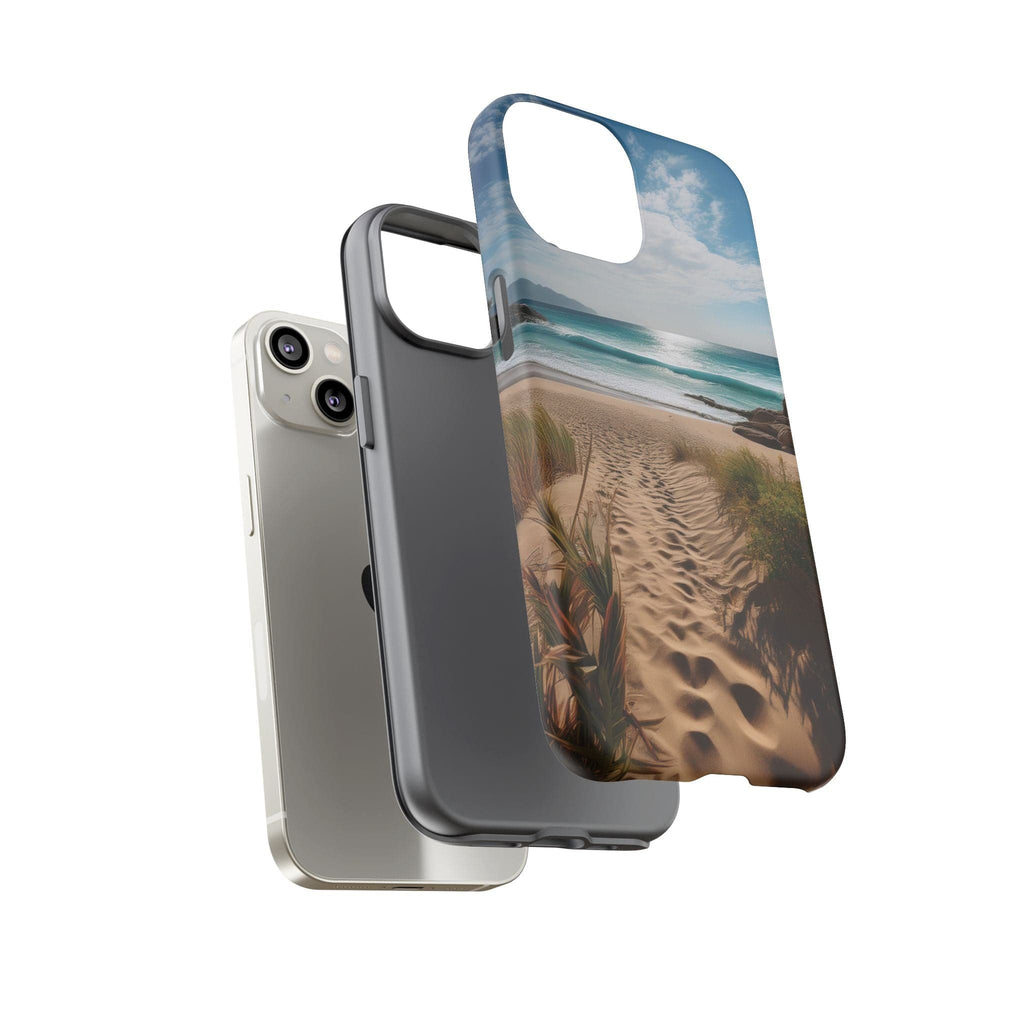 Serene Beach Path Phone Case: Escape to Paradise 🌊 - Tough Case Phone Case