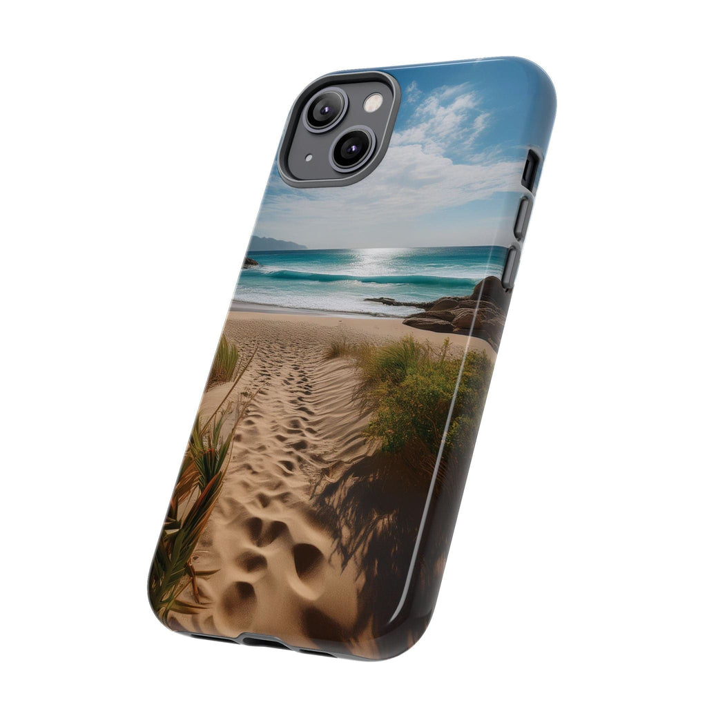 Serene Beach Path Phone Case: Escape to Paradise 🌊 - Tough Case Phone Case